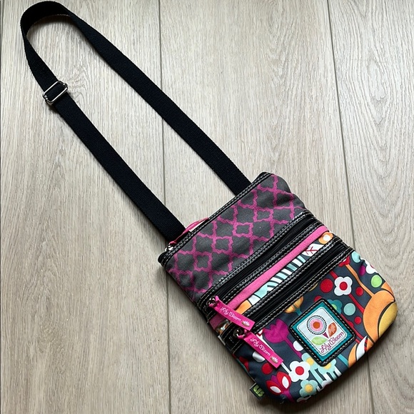 Lilly Bloom Crossbody Bag Floral Print Purse - Picture 1 of 5